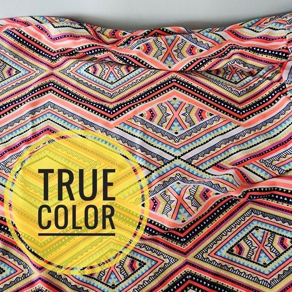 BOBBIE BROOKS GEOMETRICAL SHORT SLEEVE DRESS SIZE LARGE - Picture 6 of 9